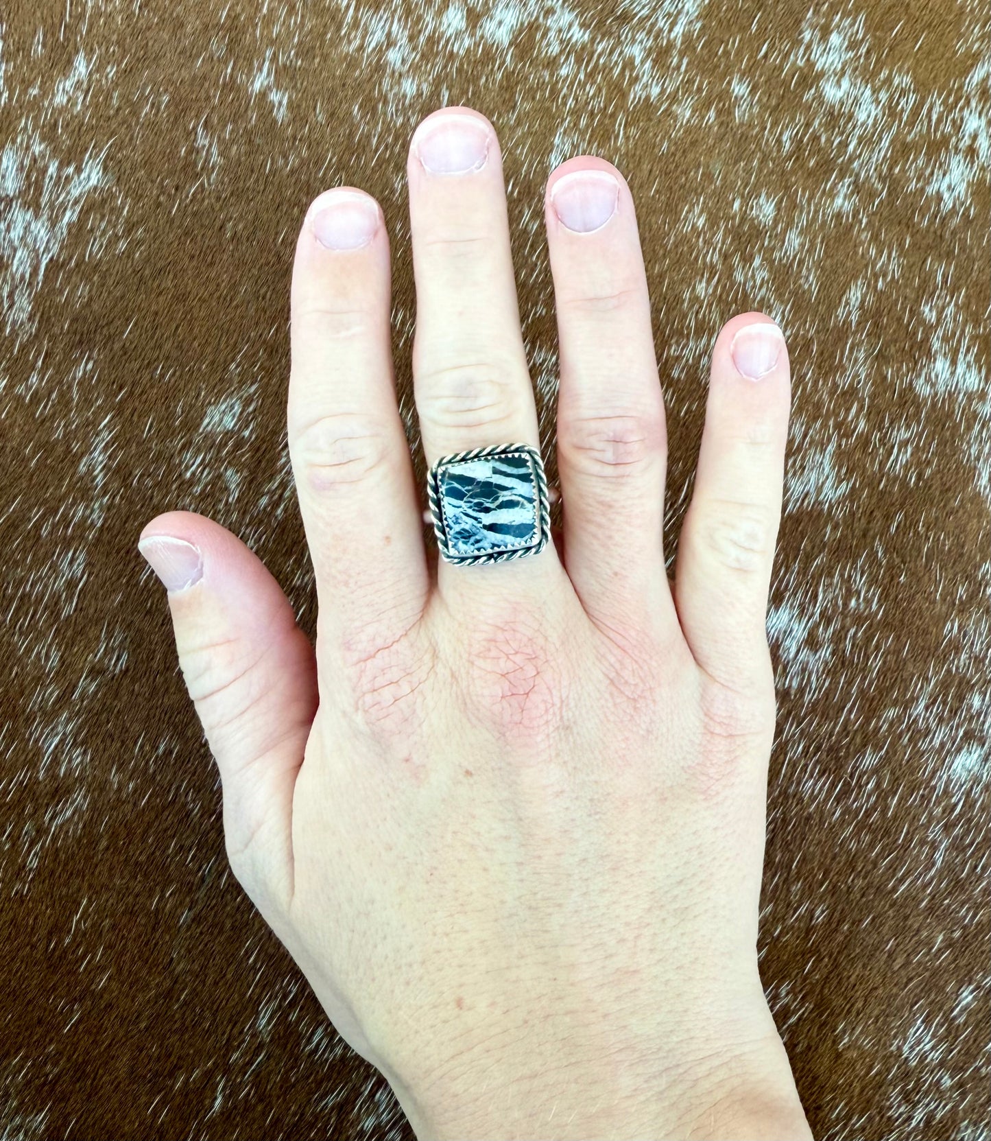 White Buffalo Square ring