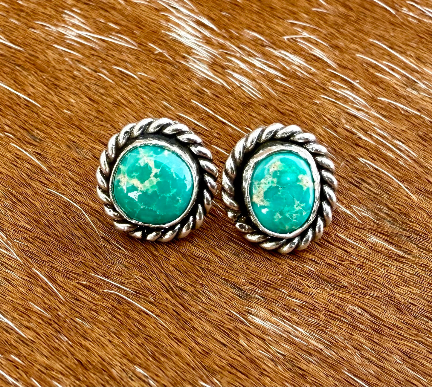 Sonoran Gold Turquoise stud earrings