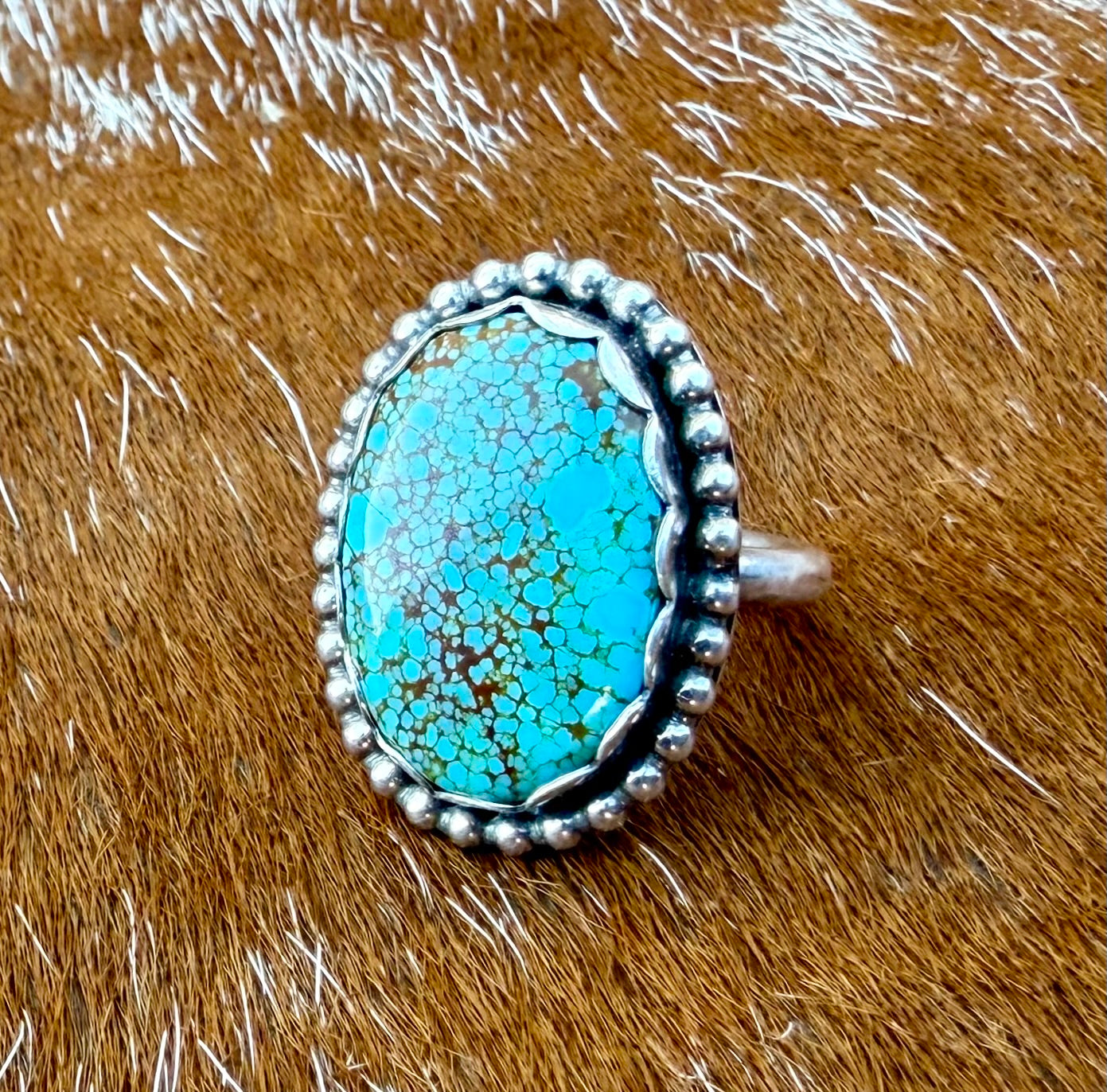 Number 8 Turquoise Ring