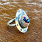Stamped “Cowboy Hat” Mexican Fire Opal Ring