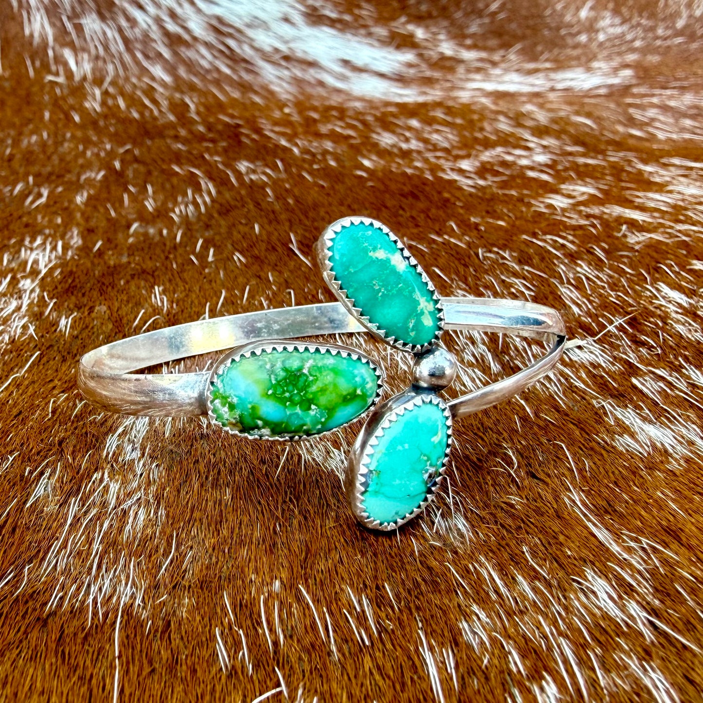 Sonoran Gold Turquoise wrap cuff bracelet