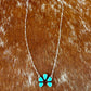 Mini Natural Lone Mountain Turquoise Necklace