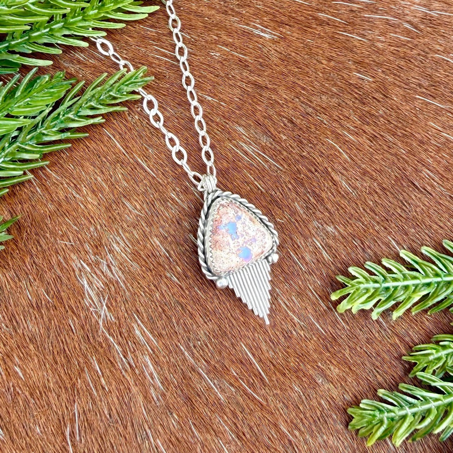 Mexican Fire Opal with Silver Flare