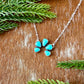 Mini Natural Lone Mountain Turquoise Necklace