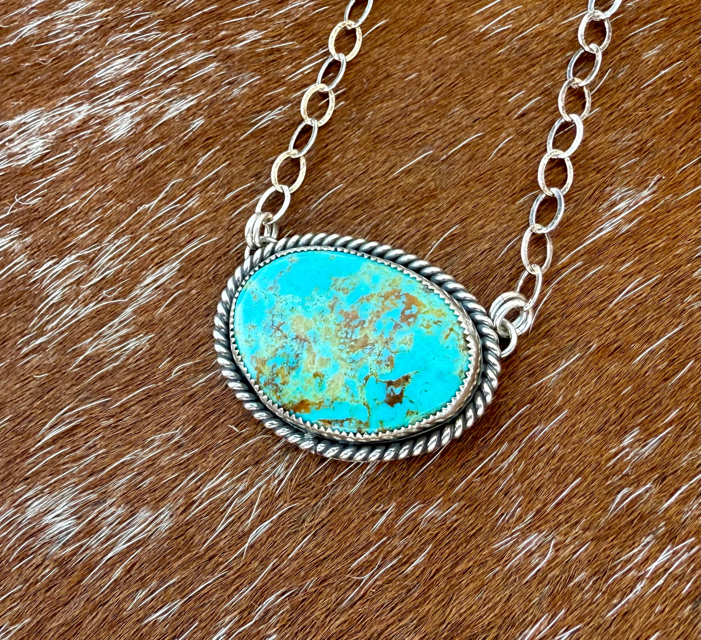 Turquoise Mountain Pendant Necklace