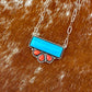 Kingman Turquoise and Spiny Oyster necklace