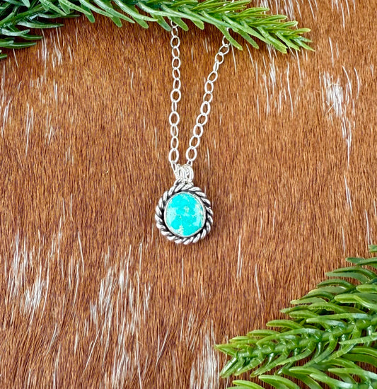 Sonoran Gold Turquoise mini necklace