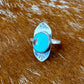 Egyptian Turquoise Stamped Ring