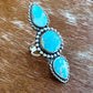 Blue Ridge Turquoise Triple Stone Ring