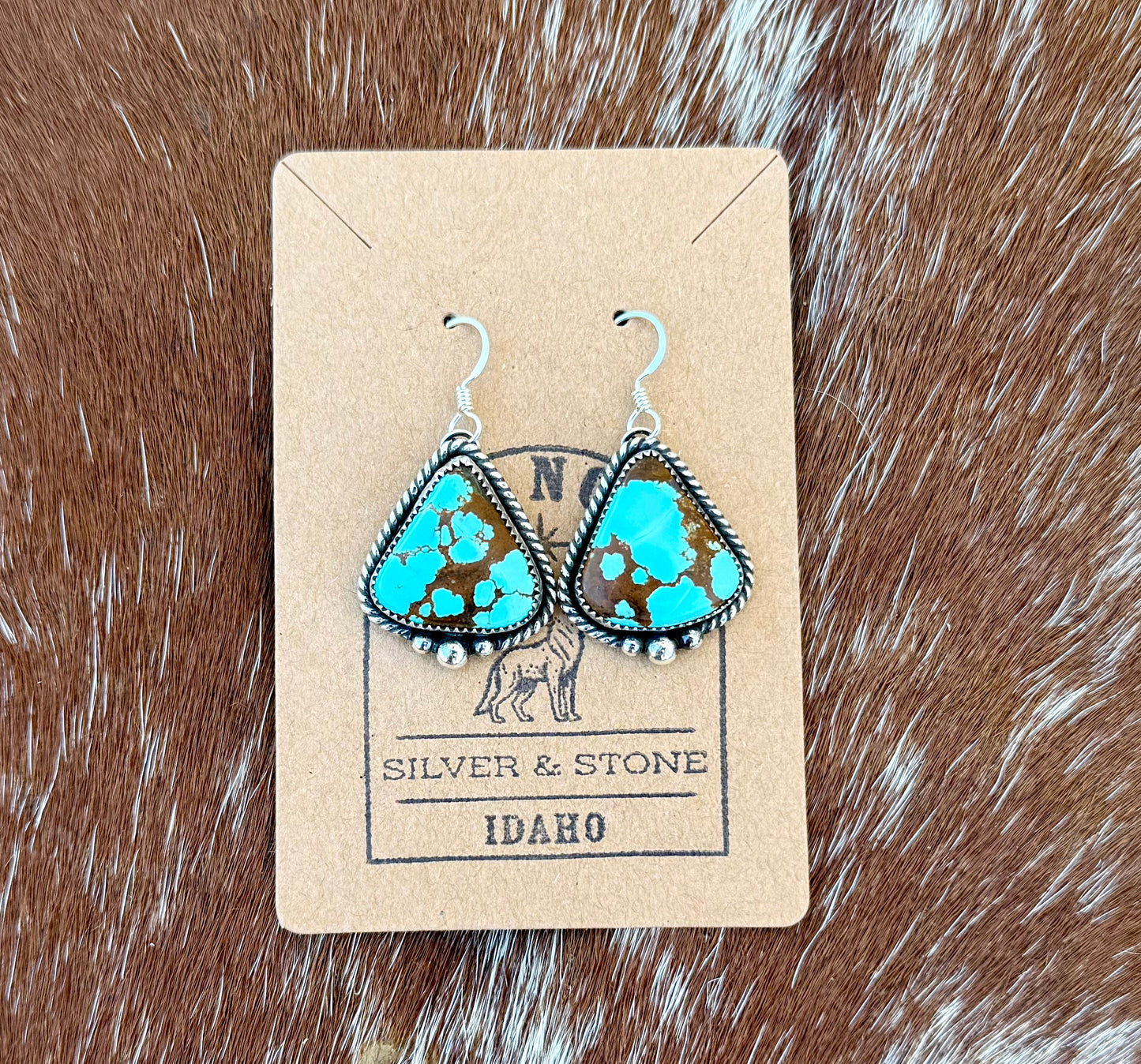 Number 8 Turquoise Earrings