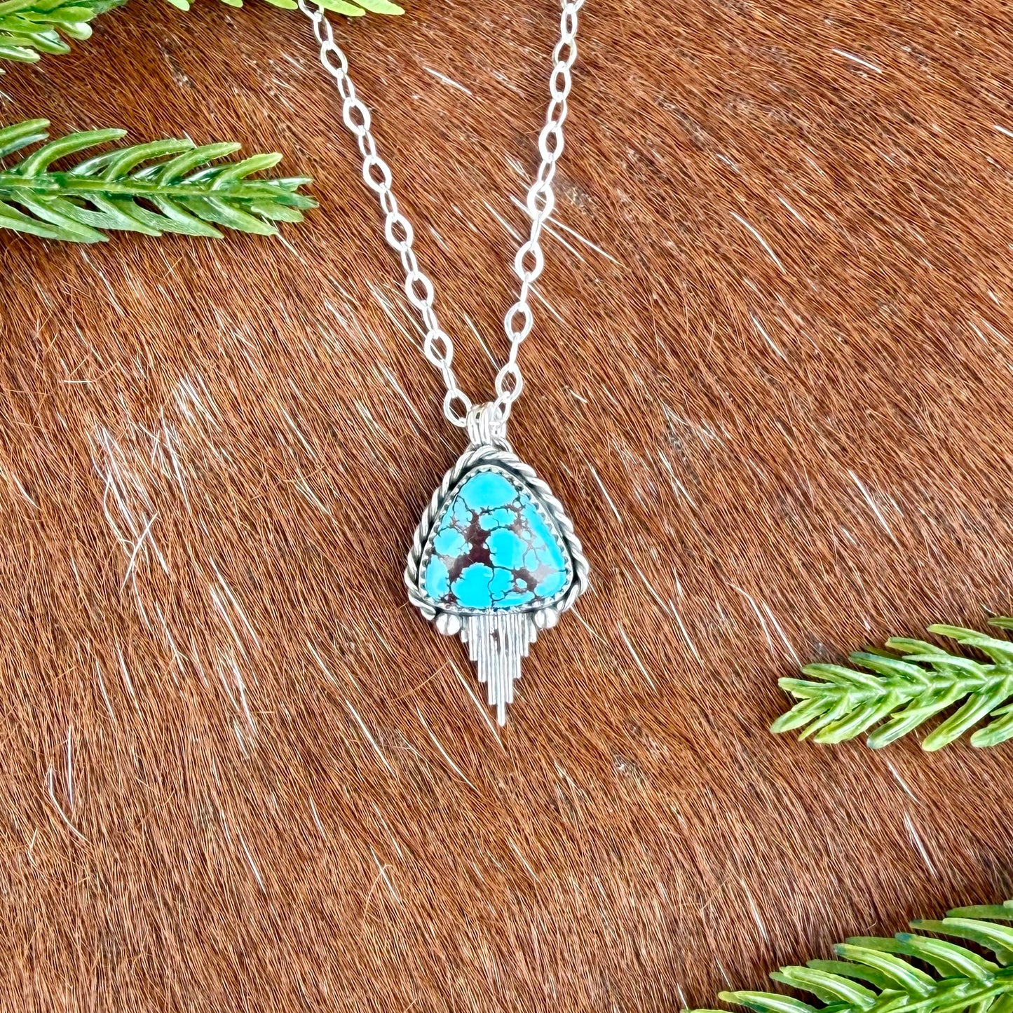 Egyptian turquoise with Silver Flare
