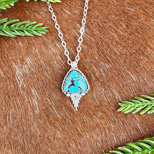 Egyptian turquoise with Silver Flare