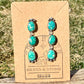 Sonoran Gold Turquoise Dangle Stud Earrings