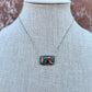 Kingman Turquoise Composite Bar Necklace