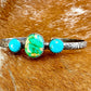Sonoran Gold Turquoise and Kingman Turquoise cuff bracelet