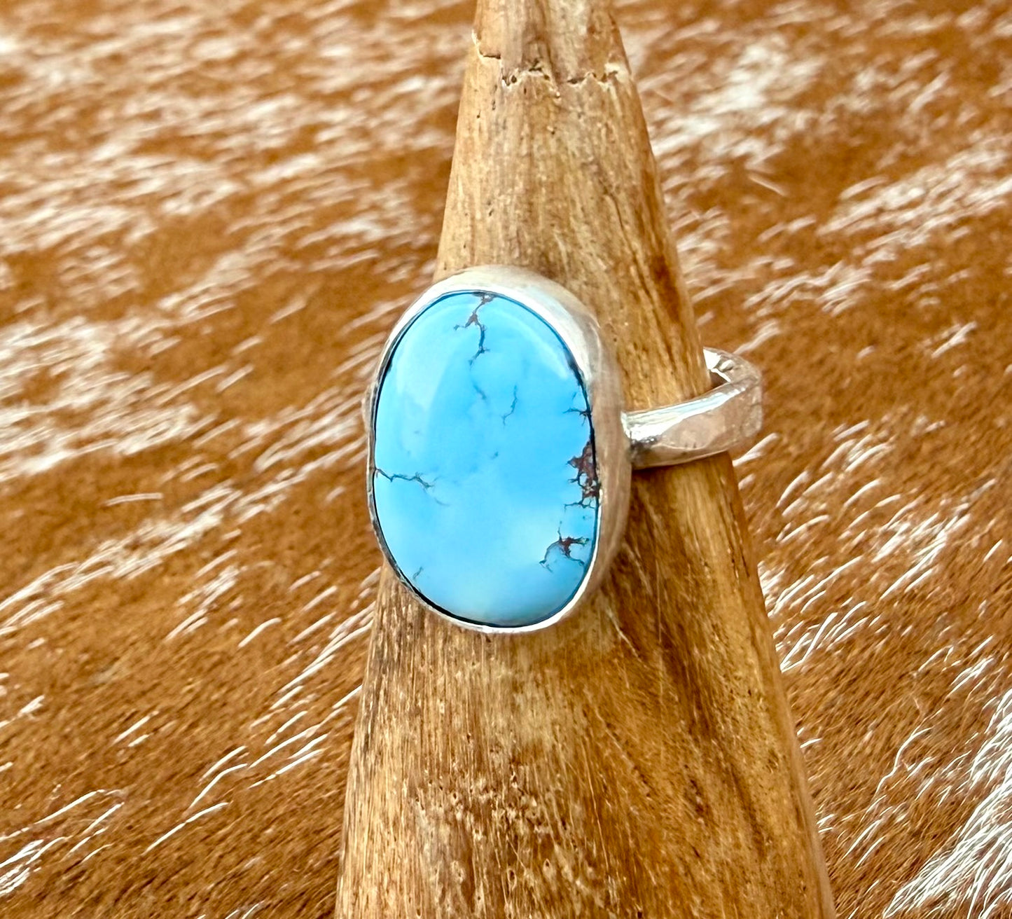 Golden Hills turquoise oval ring