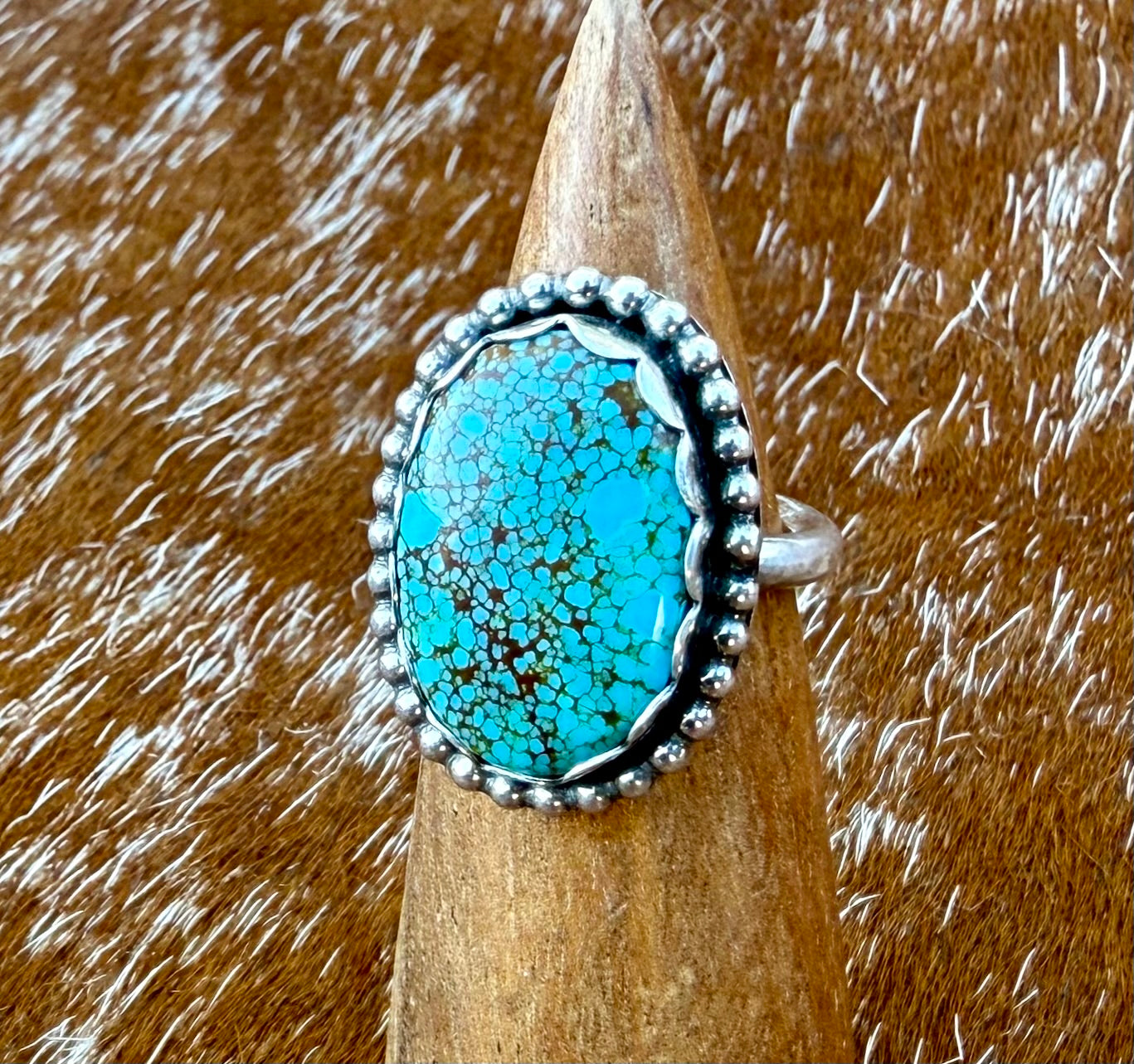 Number 8 Turquoise Ring
