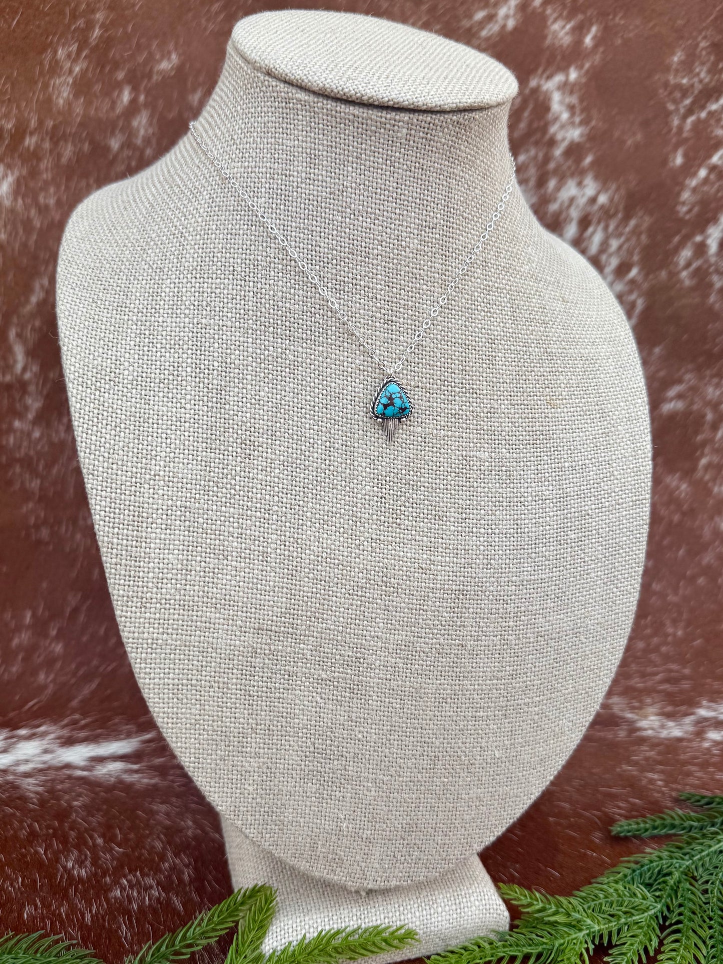 Egyptian turquoise with Silver Flare