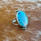 Moon River Turquoise Split Shank Ring