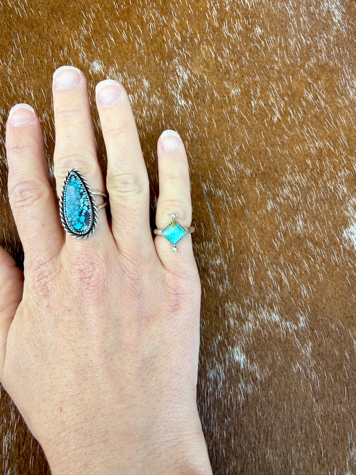 Mini Cassie Style Ring - Kingman Turquoise