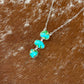 Sonoran Gold triple stone necklace