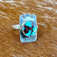 Egyptian Turquoise Arrow Stamped Ring