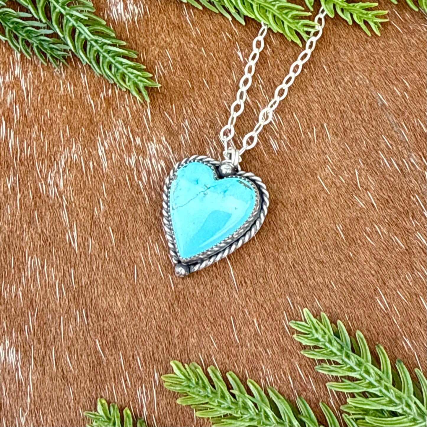 Sierra Nevada Turquoise heart necklace