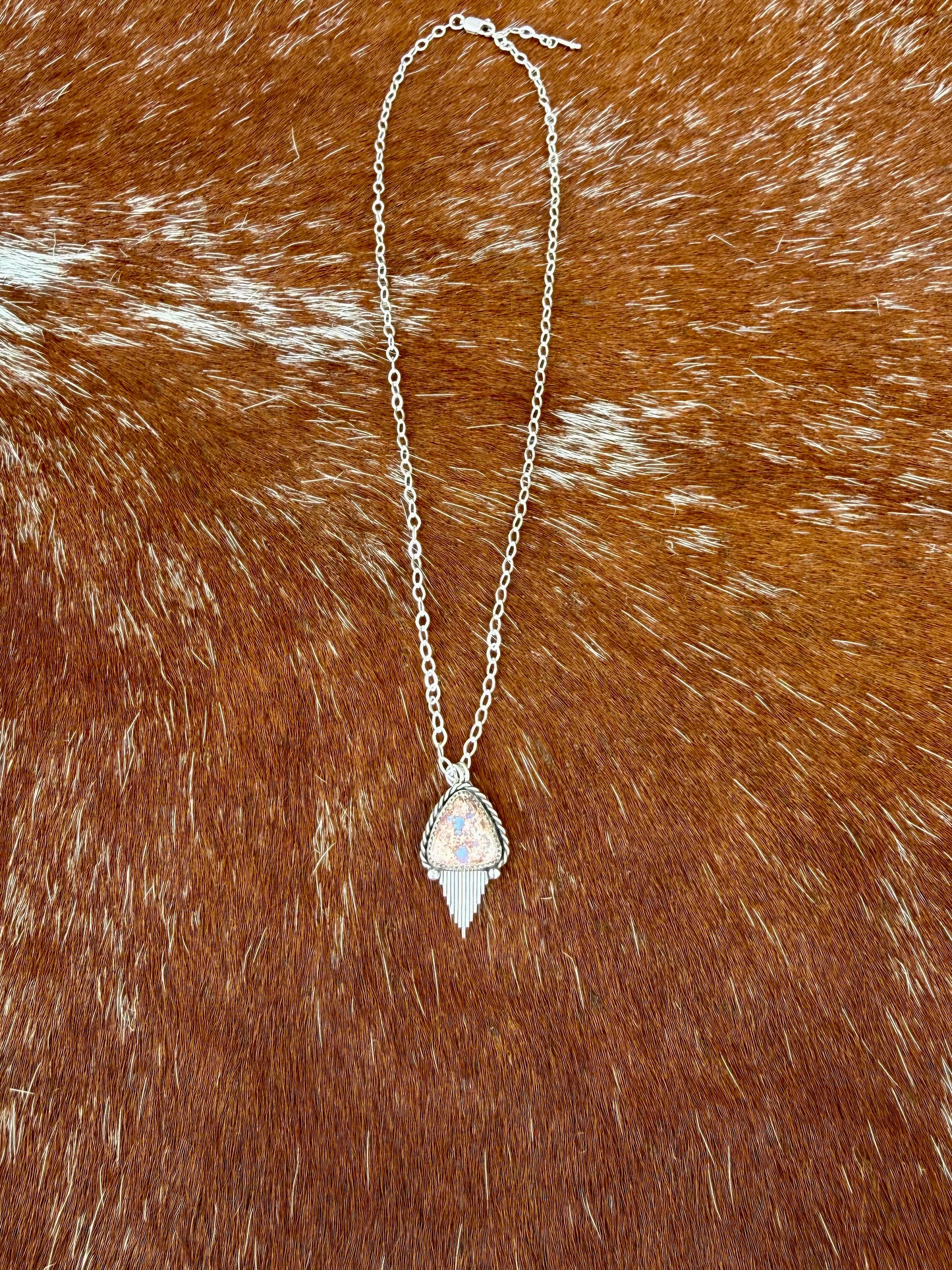 Mexican Fire Opal with Silver Flare