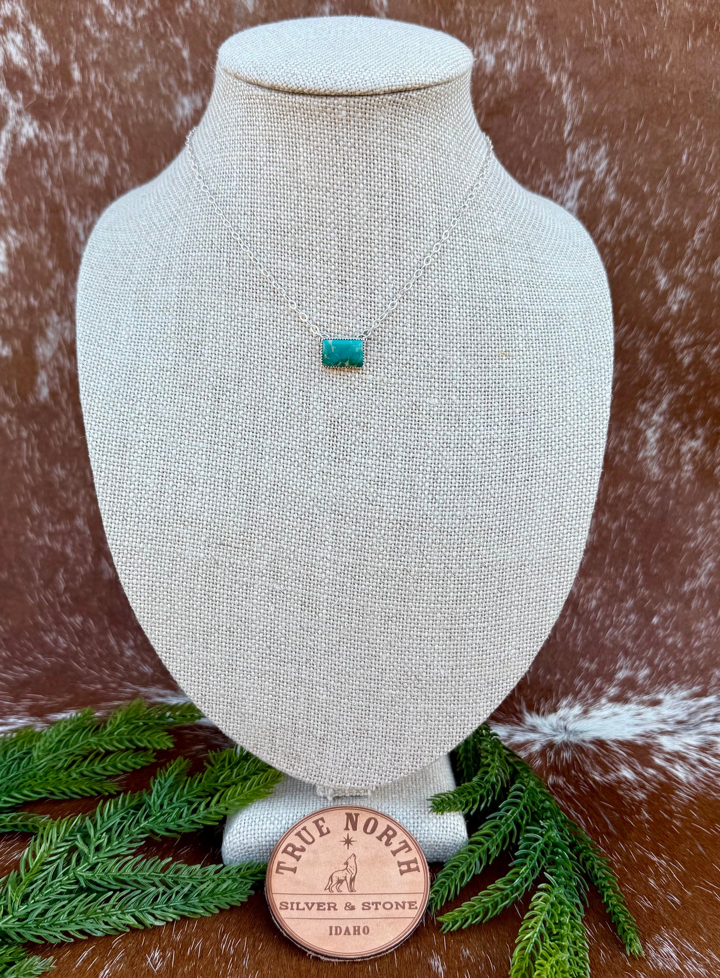 Royston Turquoise Bar Necklace