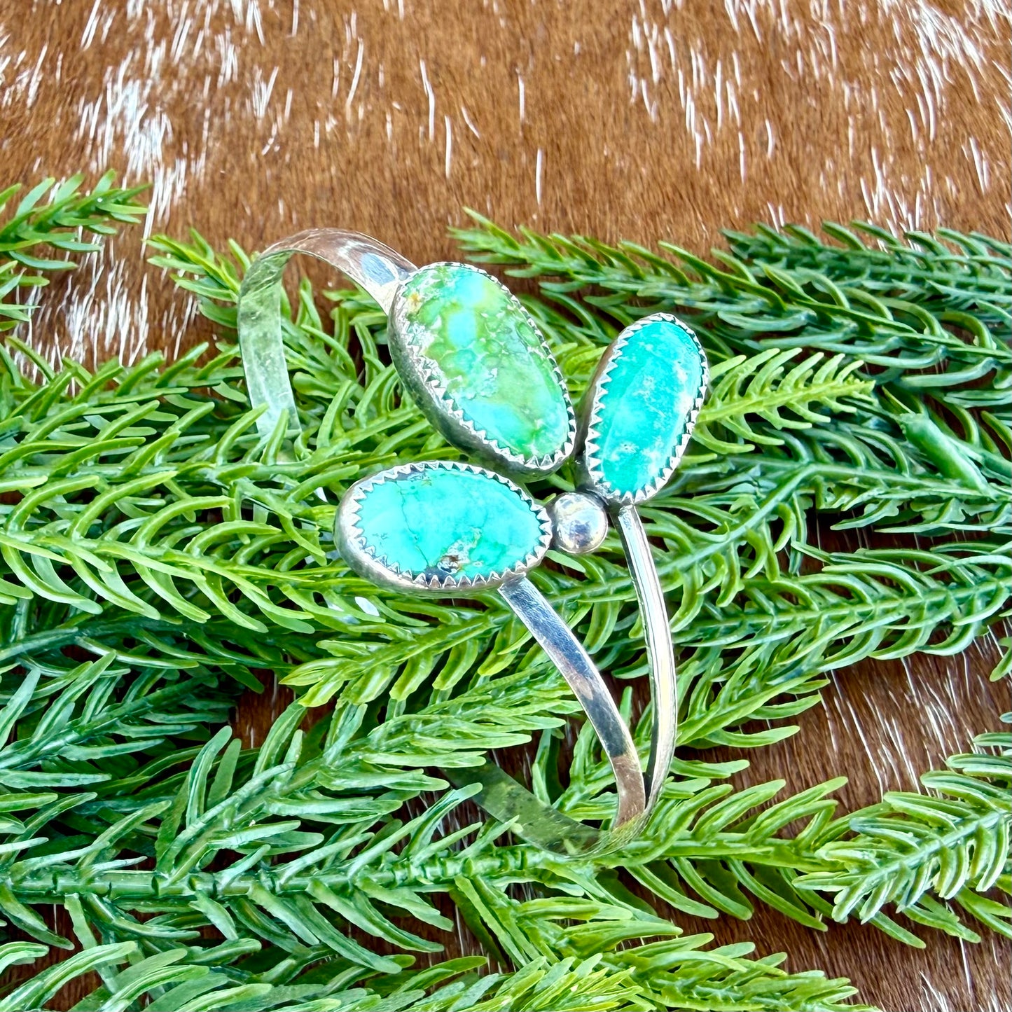 Sonoran Gold Turquoise wrap cuff bracelet