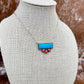 Kingman Turquoise and Spiny Oyster necklace