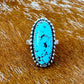 Natural Kingman Turquoise Oval Ring