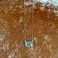 Kingman Turquoise Composite Bar Necklace