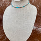Sterling Silver Pearl 4mm and Kingman Turquoise beaded necklace