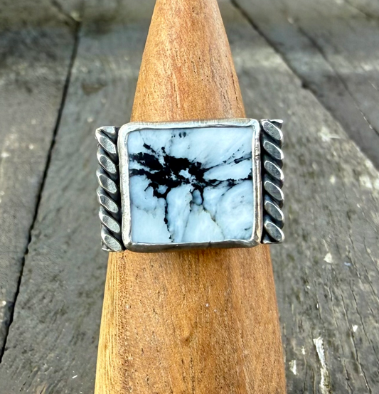 White Buffalo Twisted Band Ring