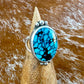 Moon River Turquoise Split Shank Ring