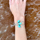 White Water Turquoise wrap cuff bracelet