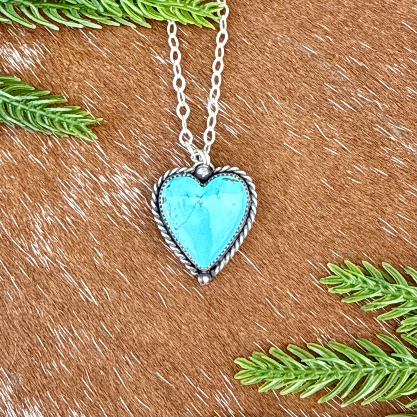 Sierra Nevada Turquoise heart necklace