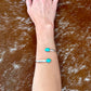 Kingman Turquoise wrap cuff bracelet