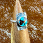 Egyptian Turquoise Arrow Stamped Ring