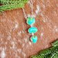 Sonoran Gold triple stone necklace