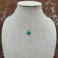Egyptian turquoise with Silver Flare