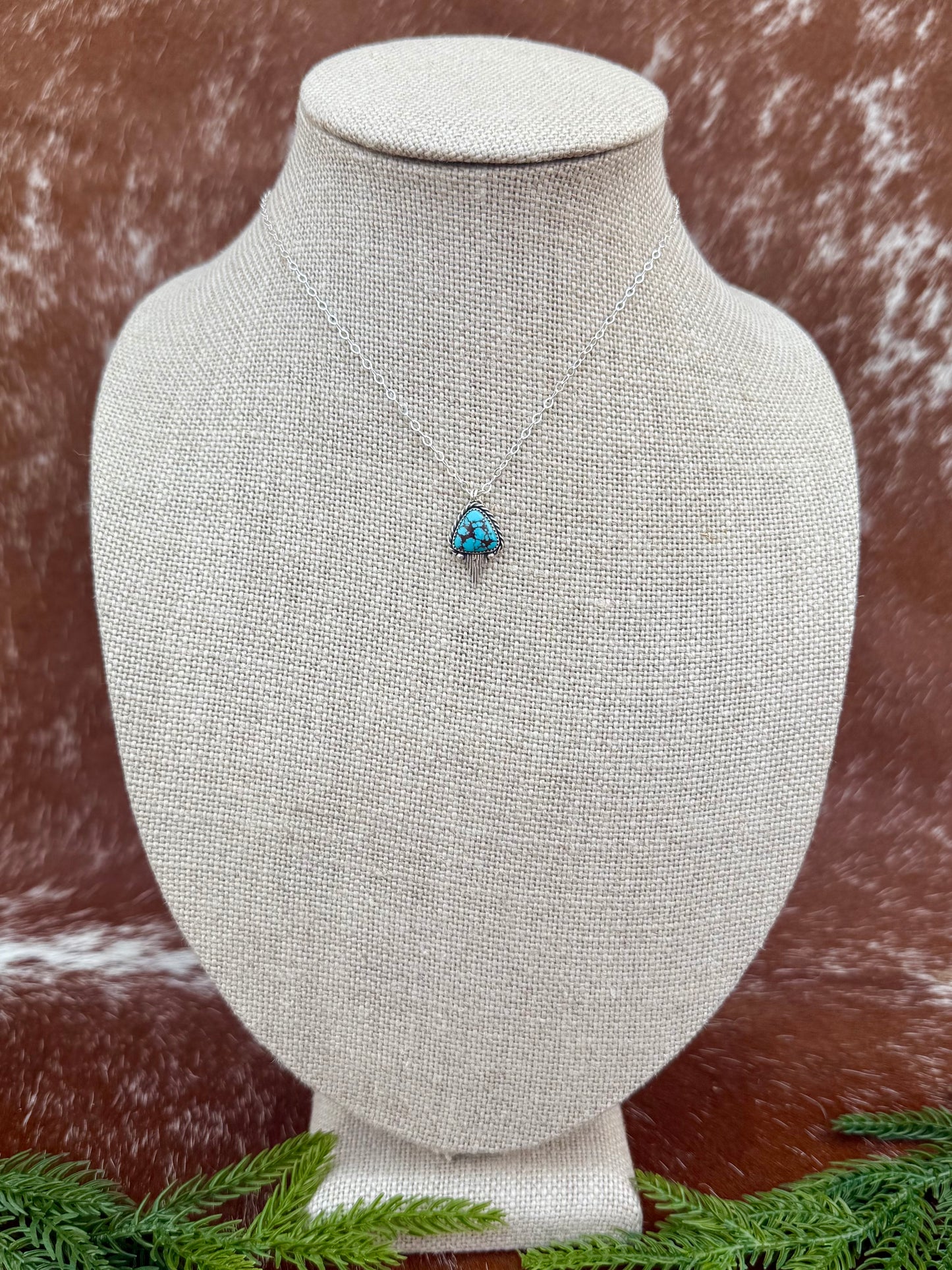 Egyptian turquoise with Silver Flare