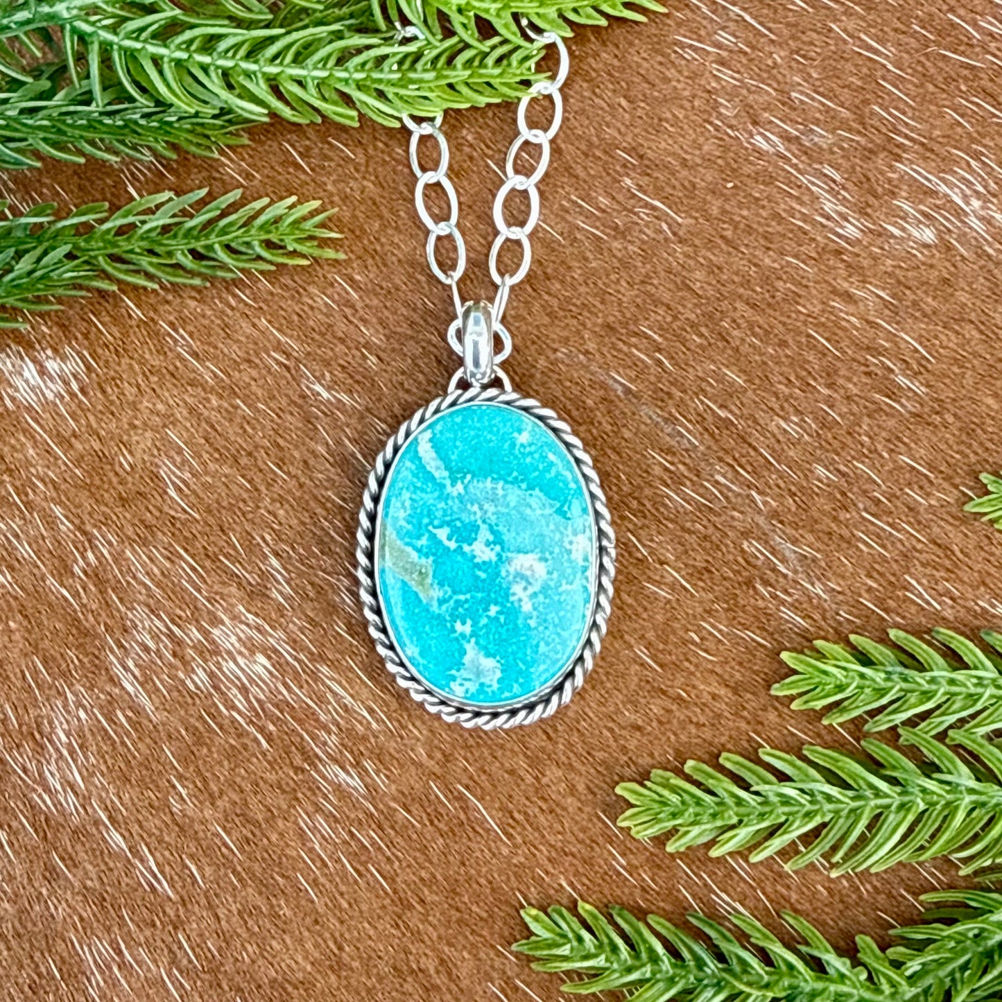 White Water turquoise necklace