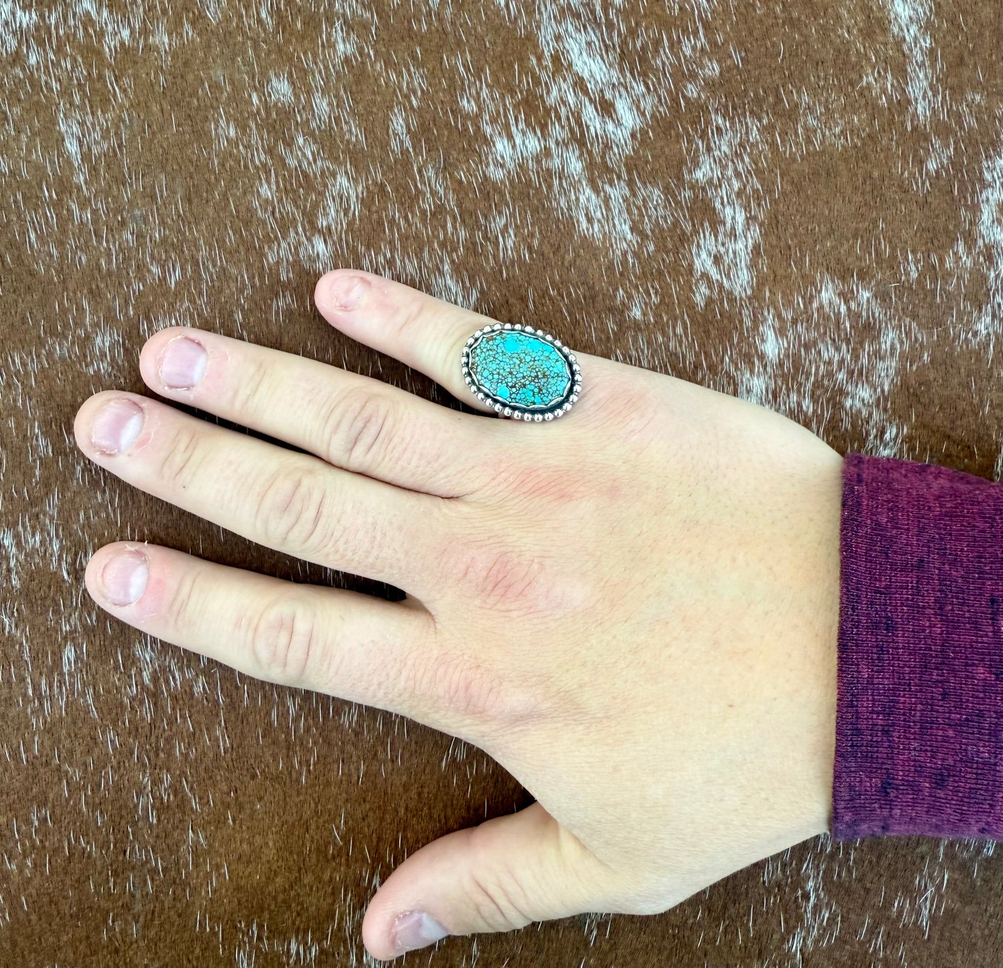 Number 8 Turquoise Ring