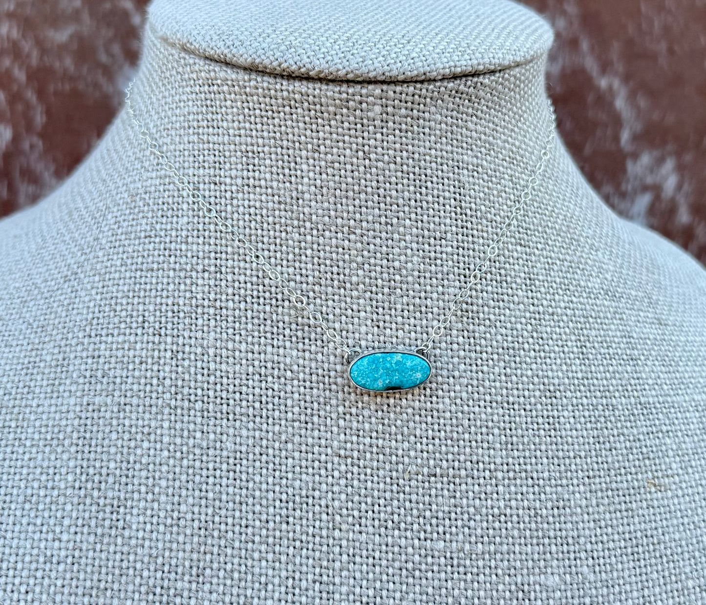Whitewater Turquoise Bar Necklace