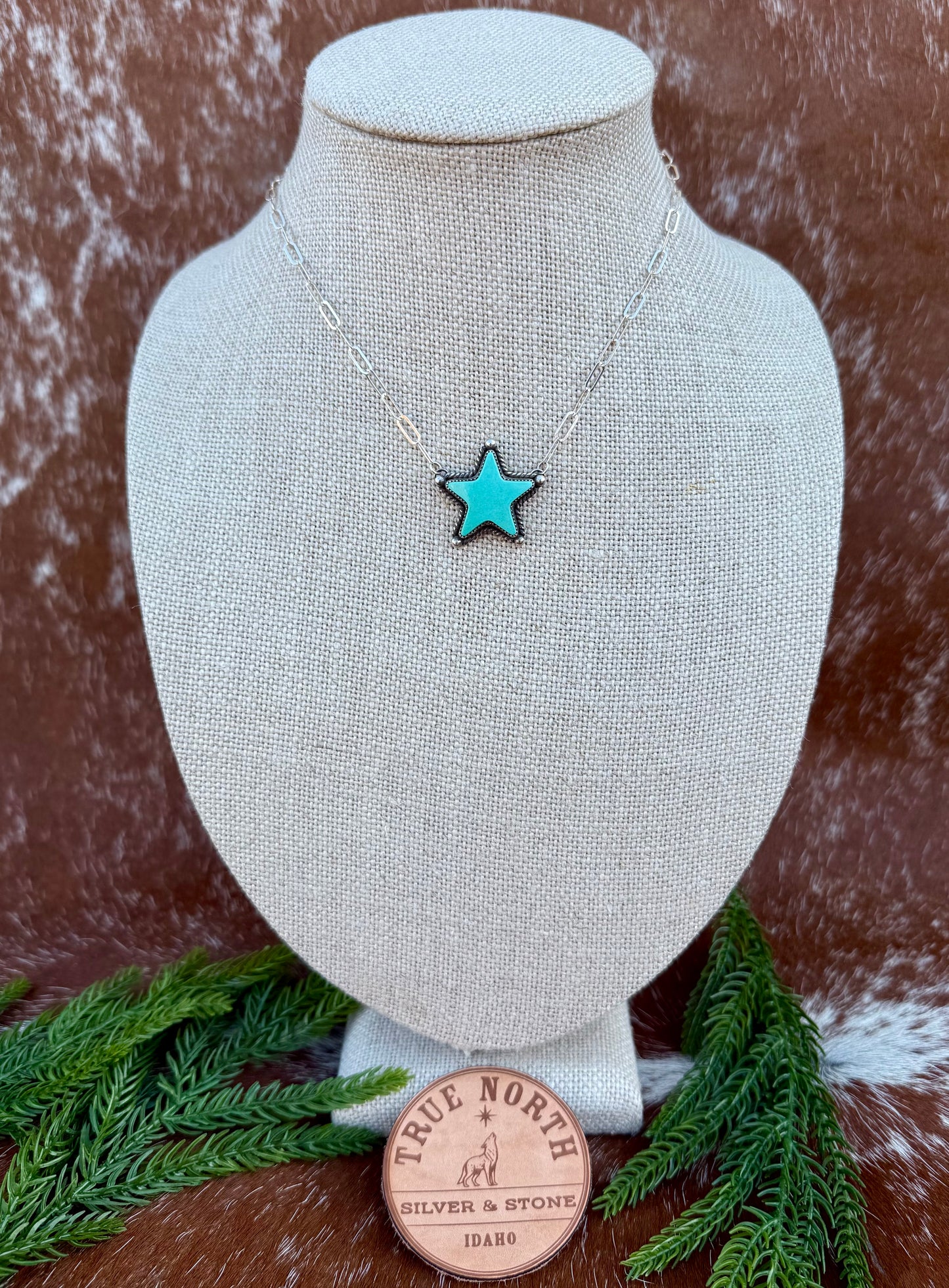 Chilean Turquoise Star Necklace