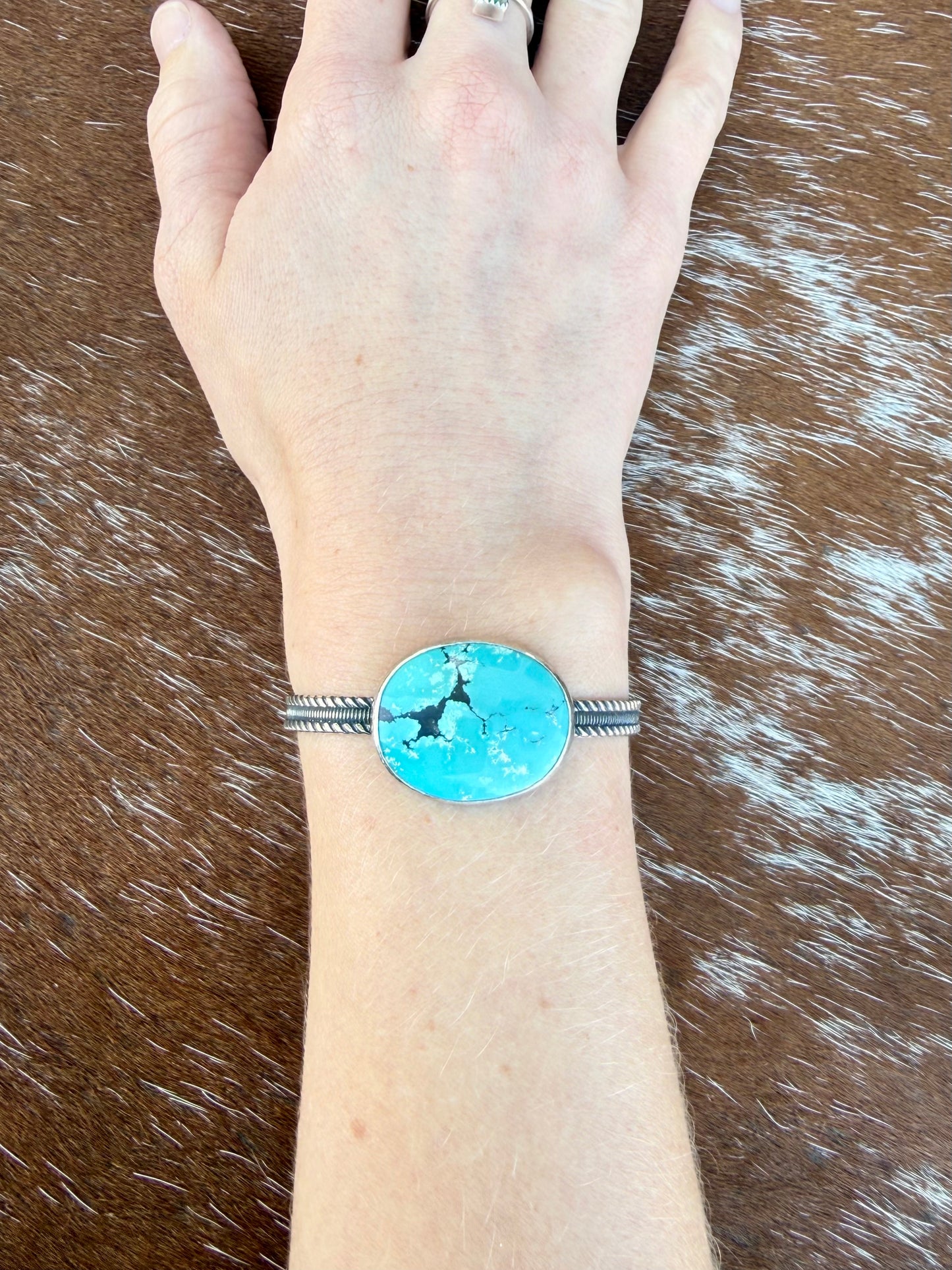 Blue Moon Turquoise cuff bracelet