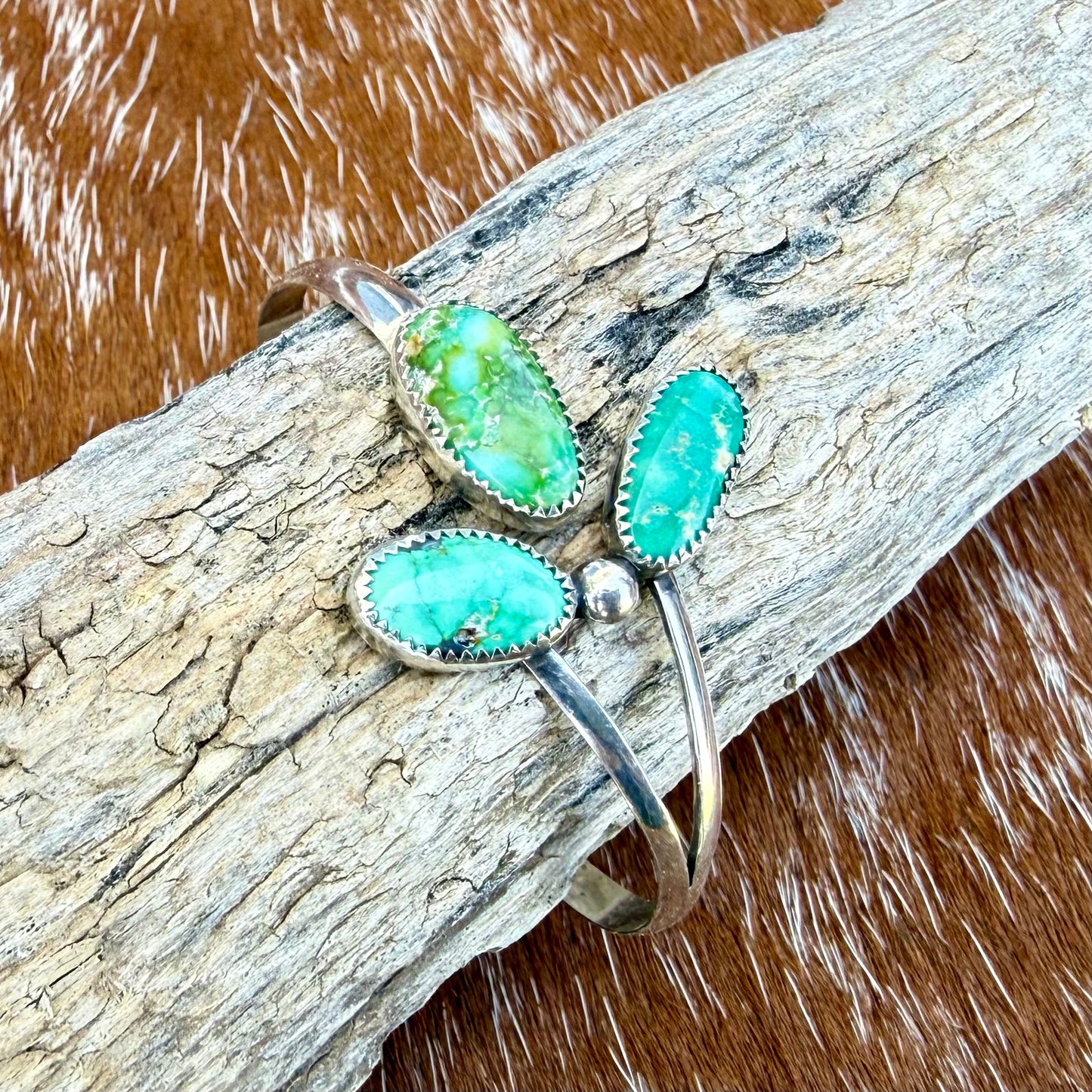 Sonoran Gold Turquoise wrap cuff bracelet