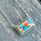 Kingman Turquoise Composite Bar Necklace